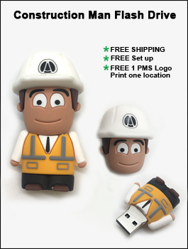 Construction Man Flash Drive